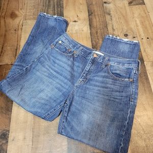 Madewell straight leg crop jeans